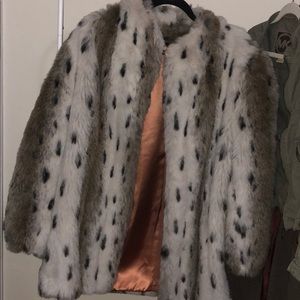 Real fur coat